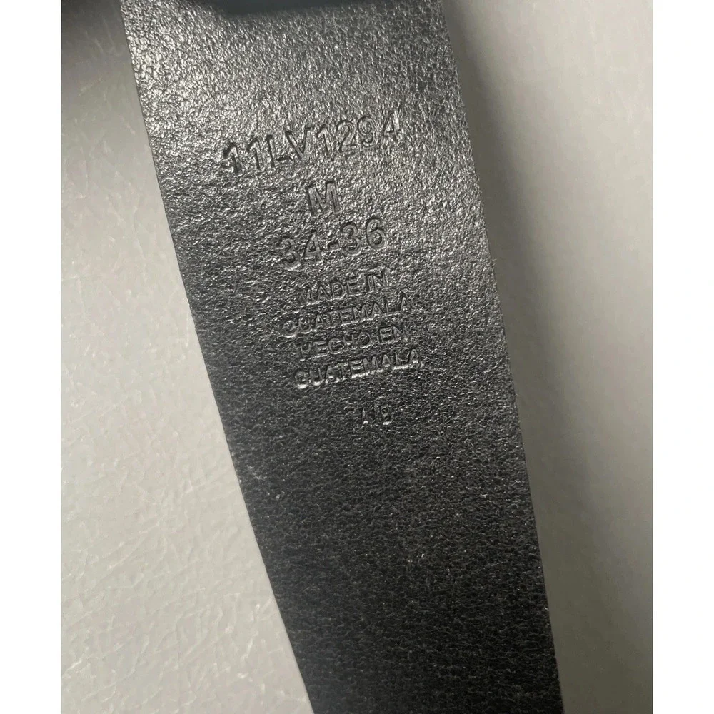 Levi Strauss Black Genuine Leather Belt‎ Men's Size 34-36